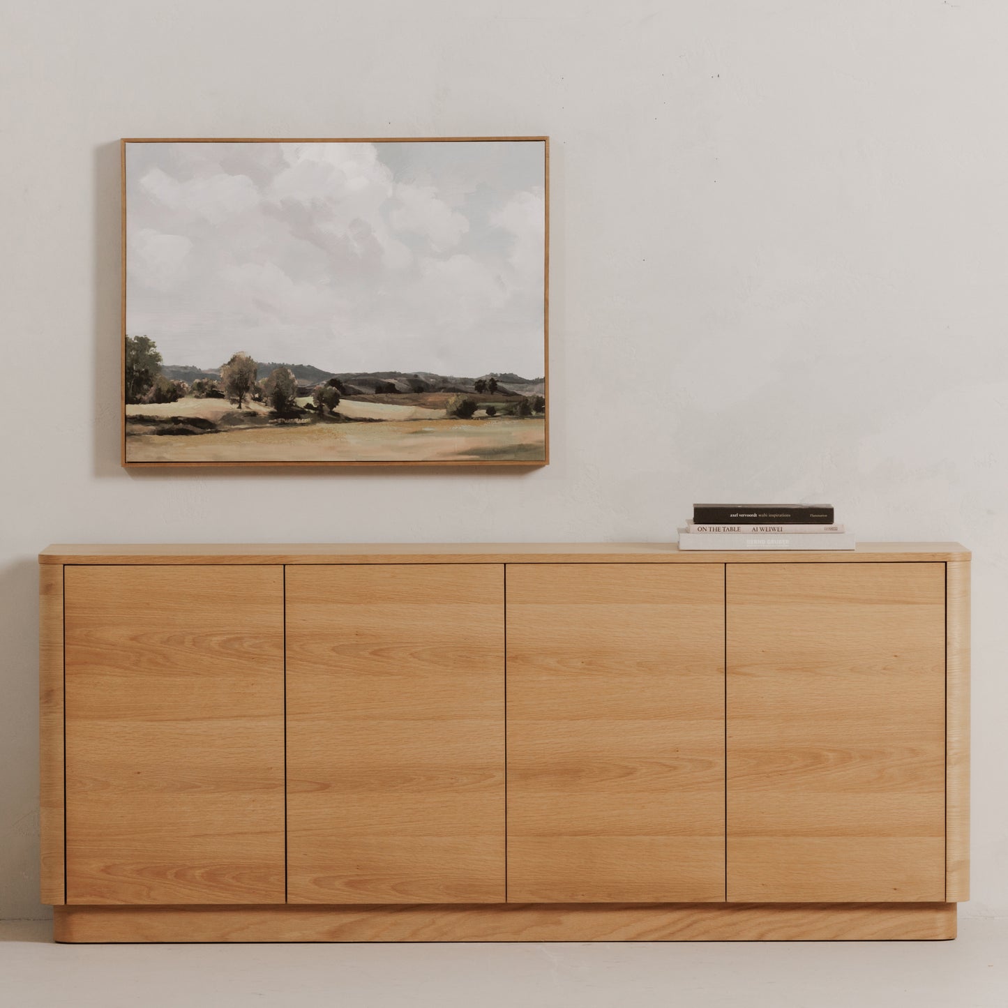 Round Off Sideboard Natural Oak by Moe's Home