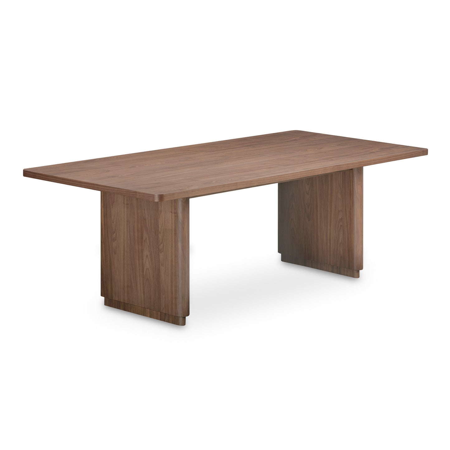 Round Off Small Dining Table Walnut Brown by Moe's Home