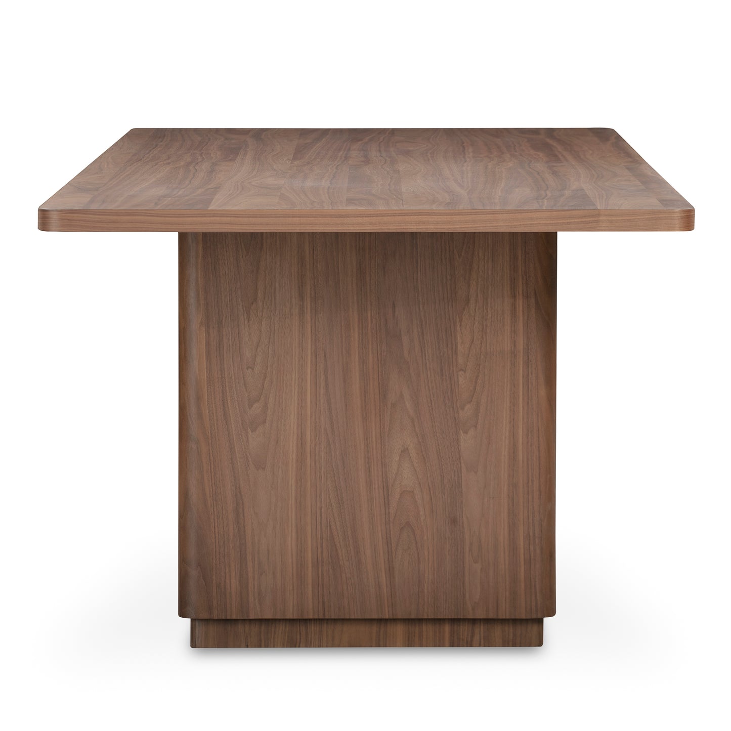 Round Off Small Dining Table Walnut Brown by Moe's Home