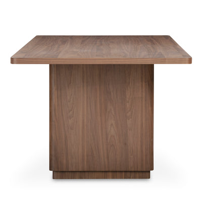 Round Off Small Dining Table Walnut Brown by Moe's Home