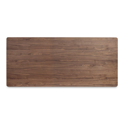 Round Off Small Dining Table Walnut Brown by Moe's Home
