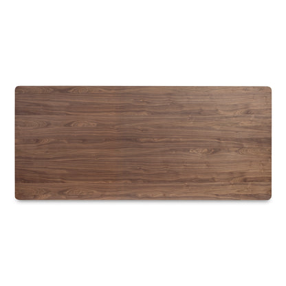 Round Off Small Dining Table Walnut Brown