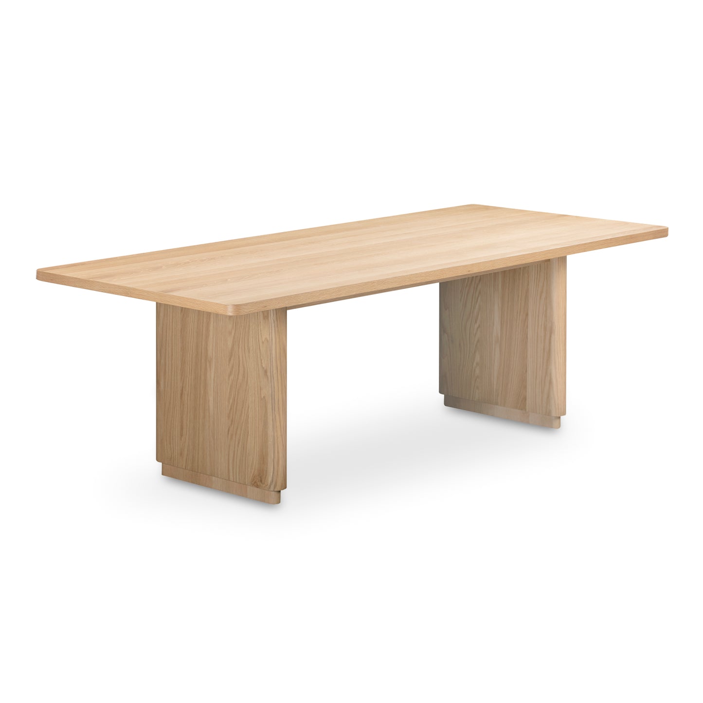 Round Off Small Dining Table Natural Oak by Moe's Home