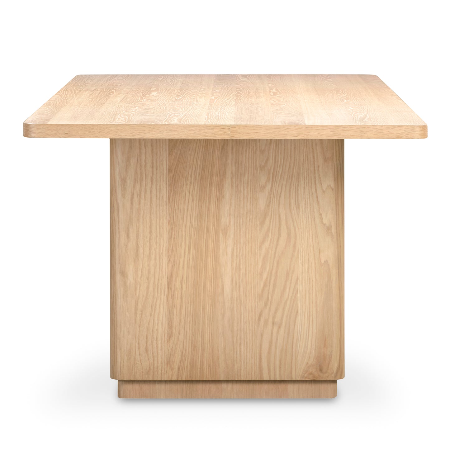 Round Off Small Dining Table Natural Oak by Moe's Home