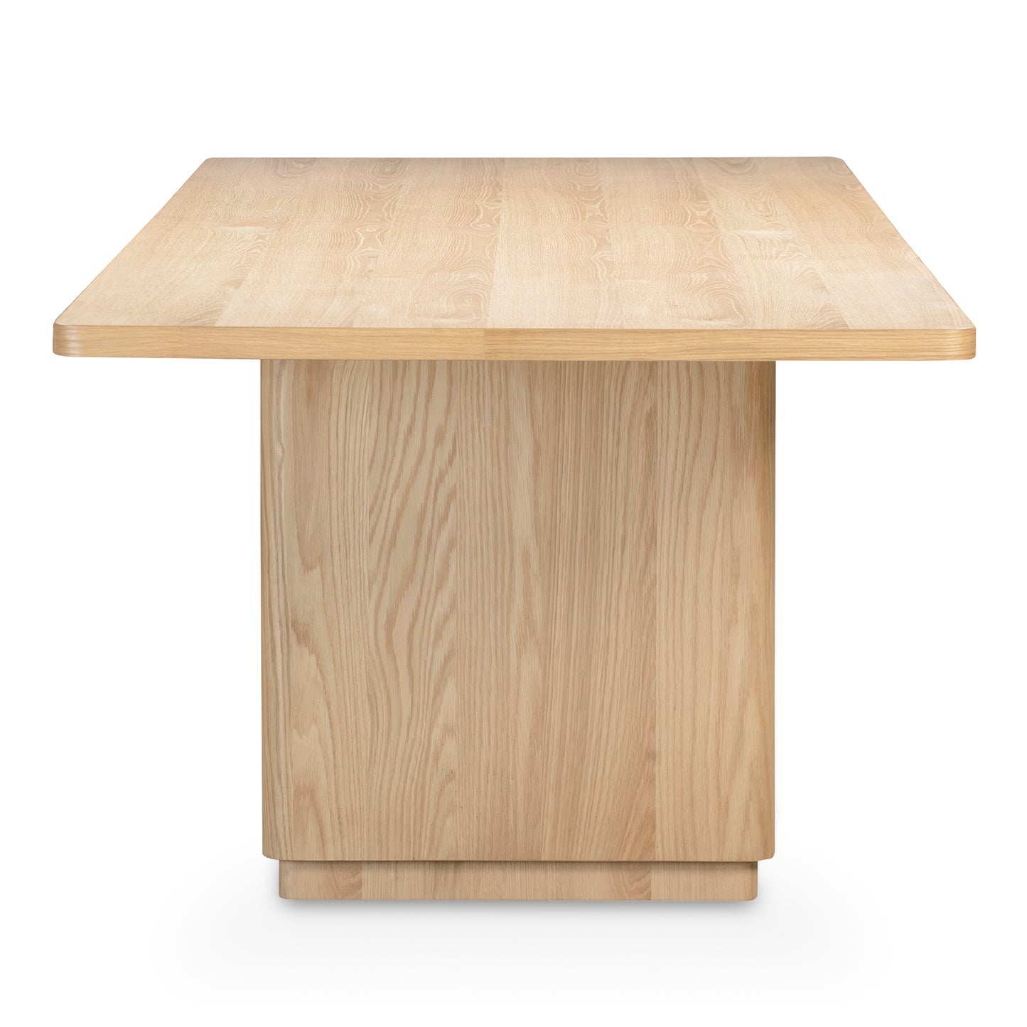 Round Off Large Dining Table Natural Oak by Moe's Home