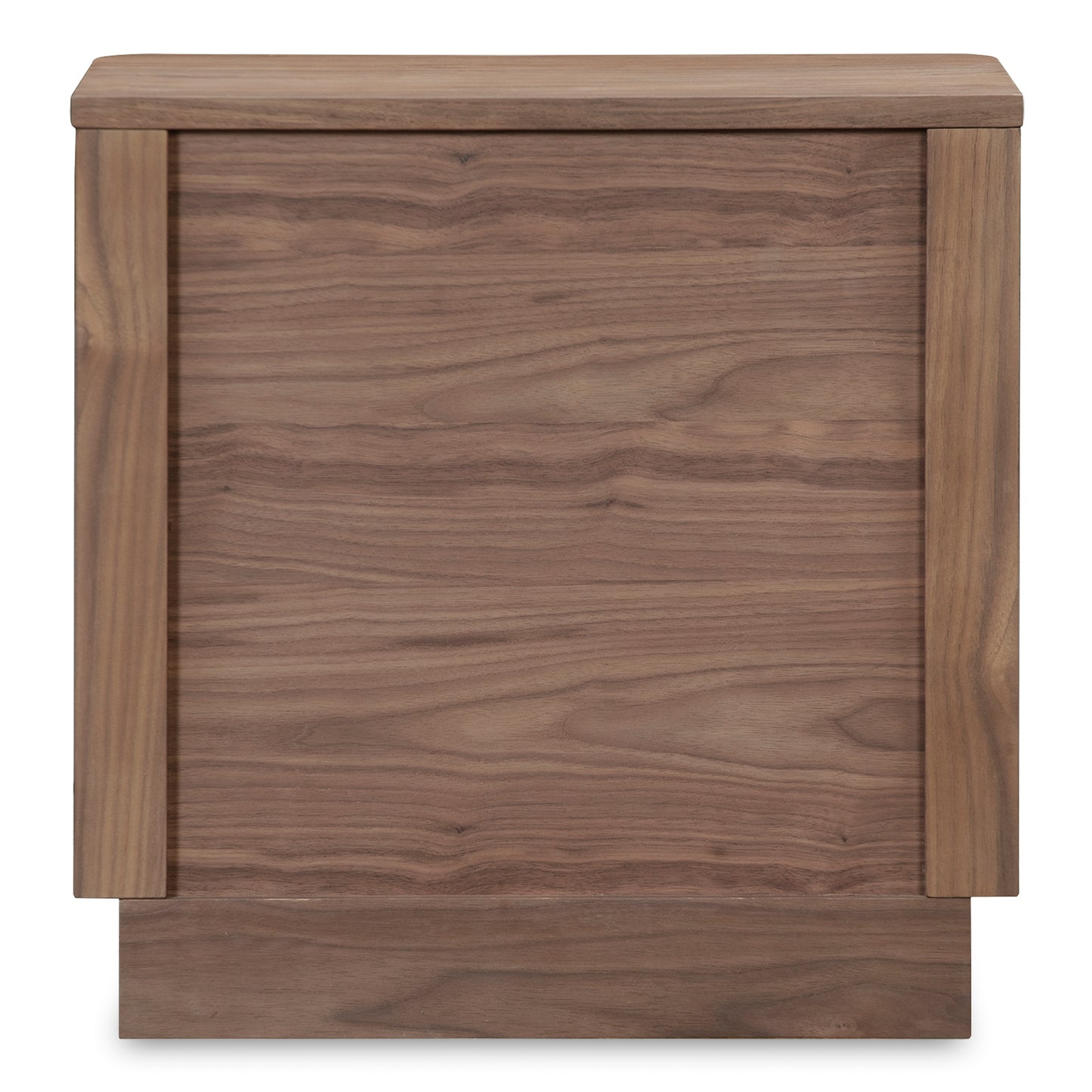 Round Off Tall Nightstand Walnut Brown by Moe's Home