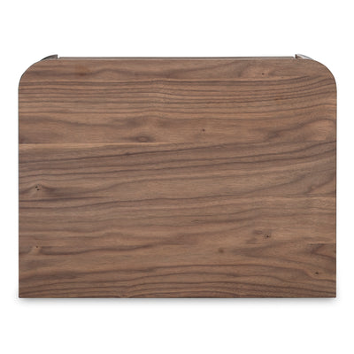 Round Off Tall Nightstand Walnut Brown by Moe's Home