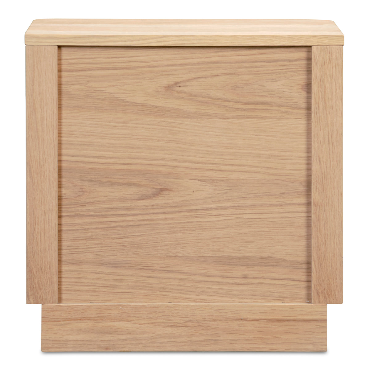 Round Off Tall Nightstand Natural Oak by Moe's Home