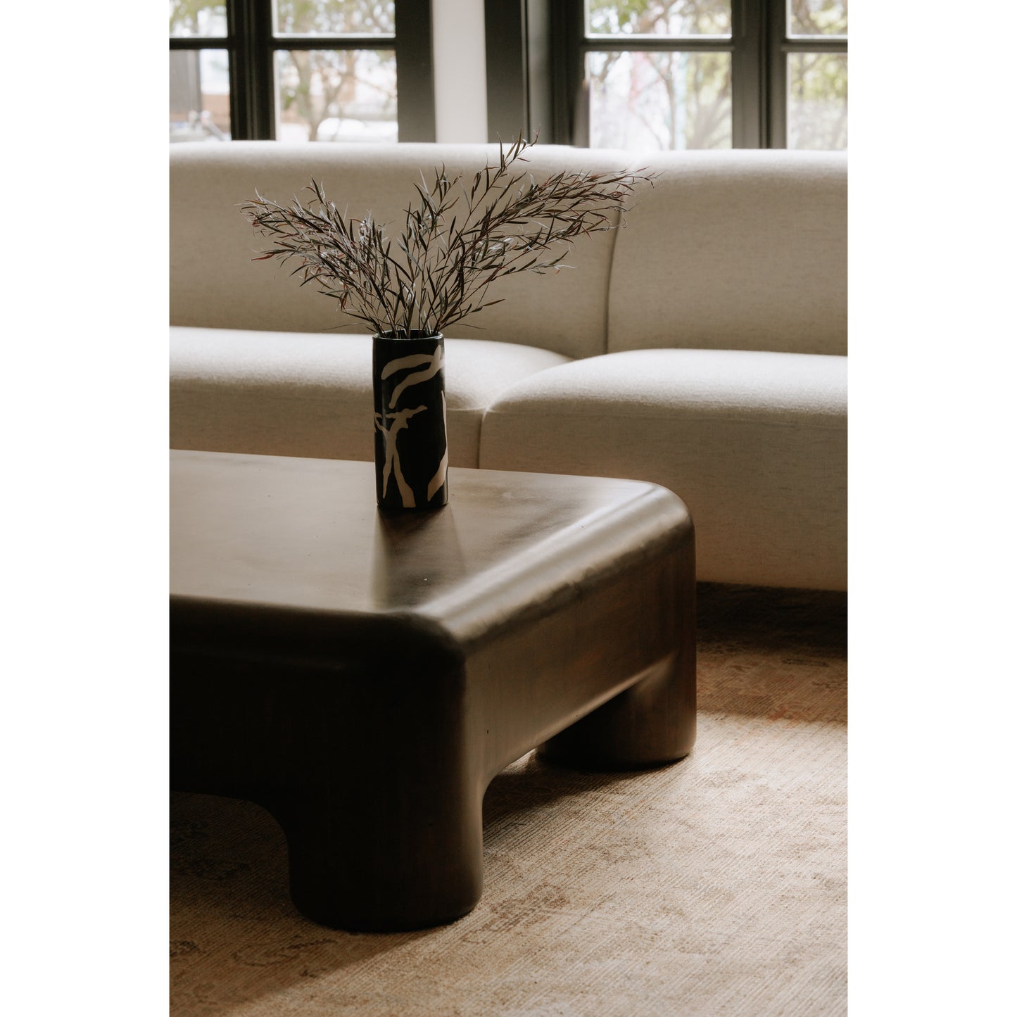Rowan Coffee Table Dark Brown by Moe's Home