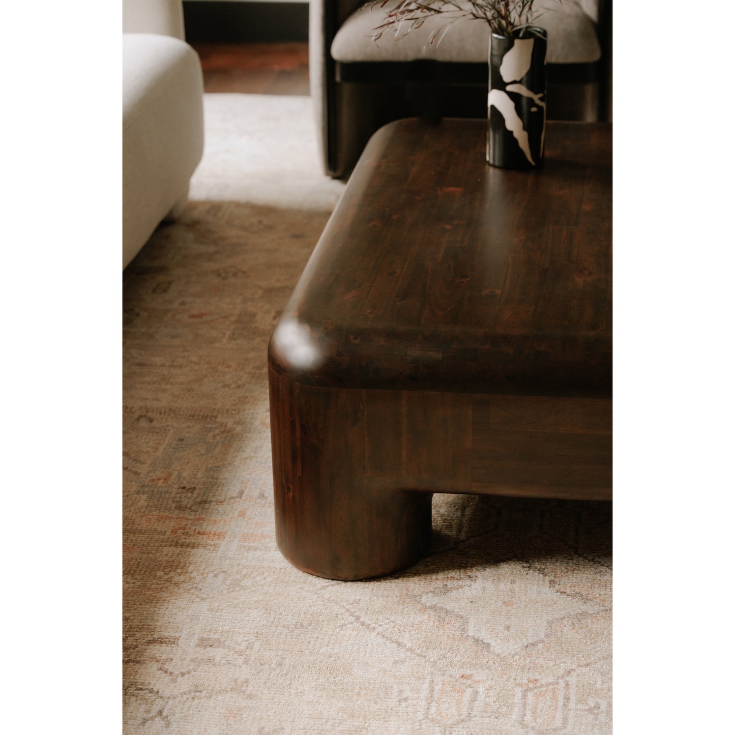 Rowan Coffee Table Dark Brown by Moe's Home