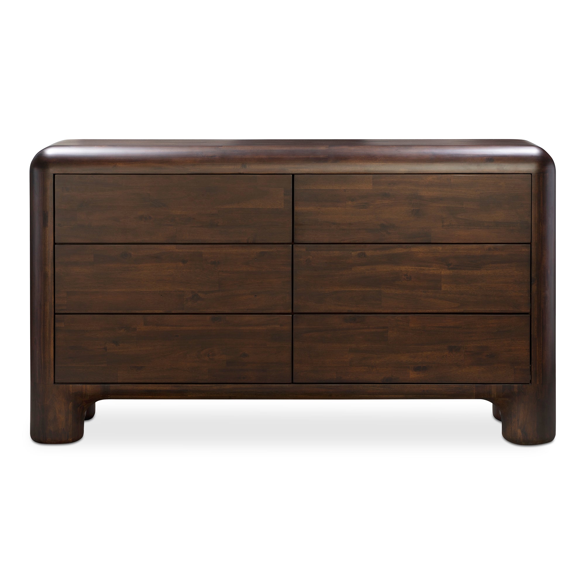 Rowan 6 Drawer Dresser Dark Brown | Brown