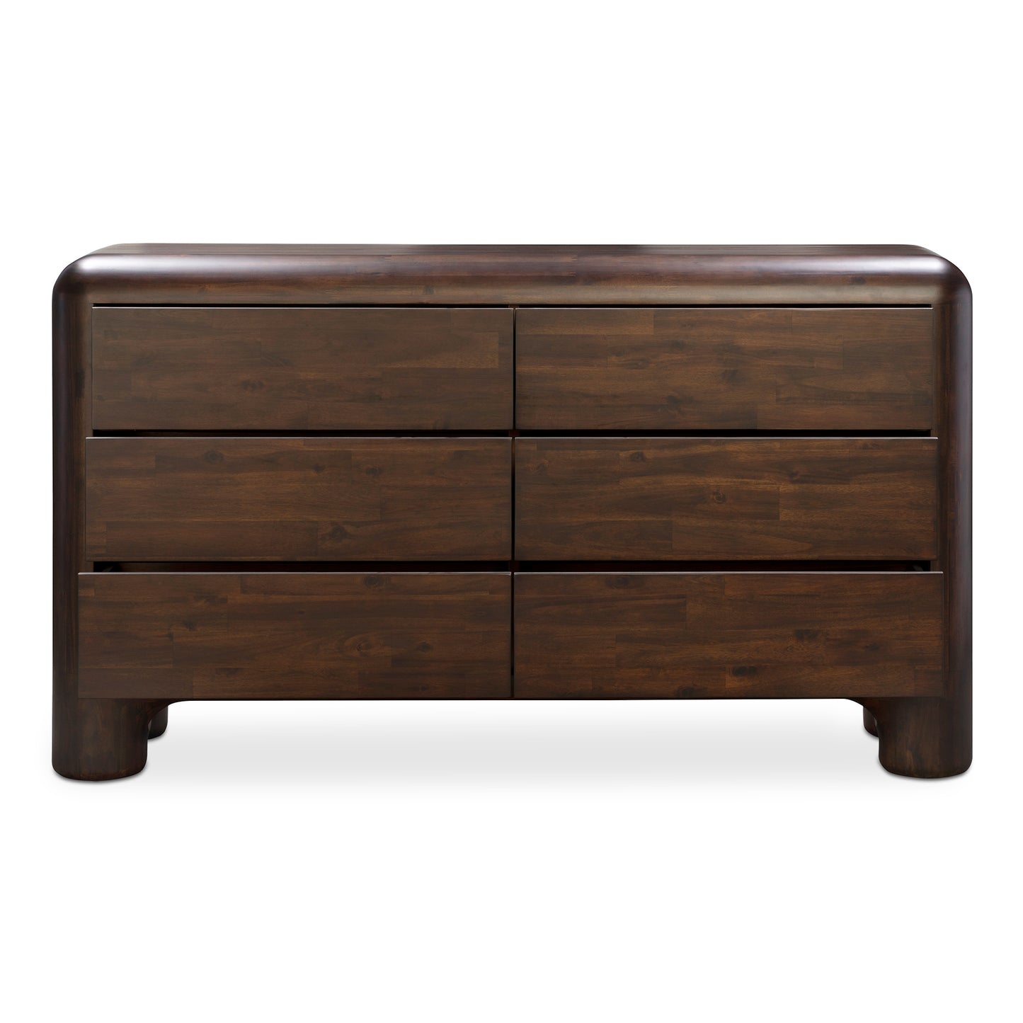 Rowan 6 Drawer Dresser Dark Brown by Moe's Home