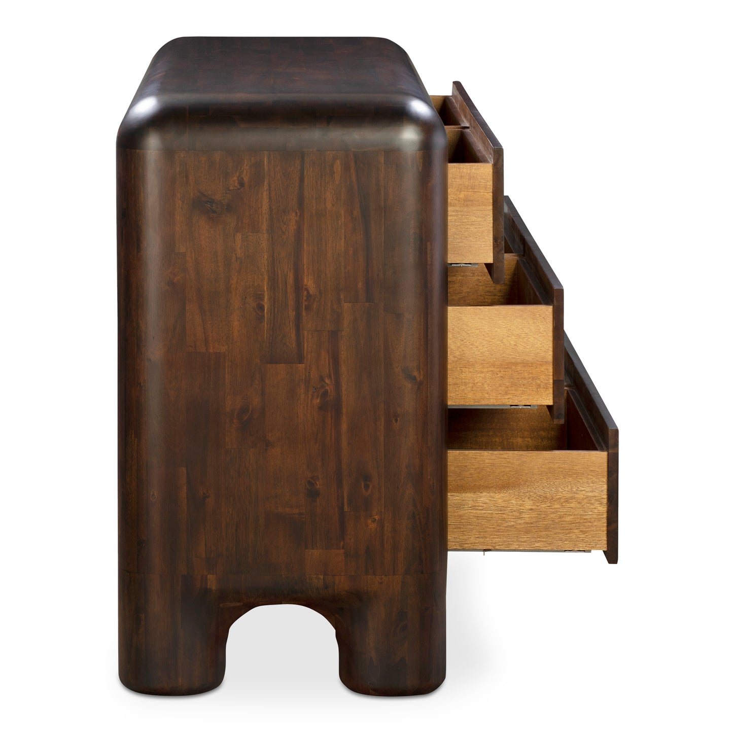 Rowan 6 Drawer Dresser Dark Brown by Moe's Home