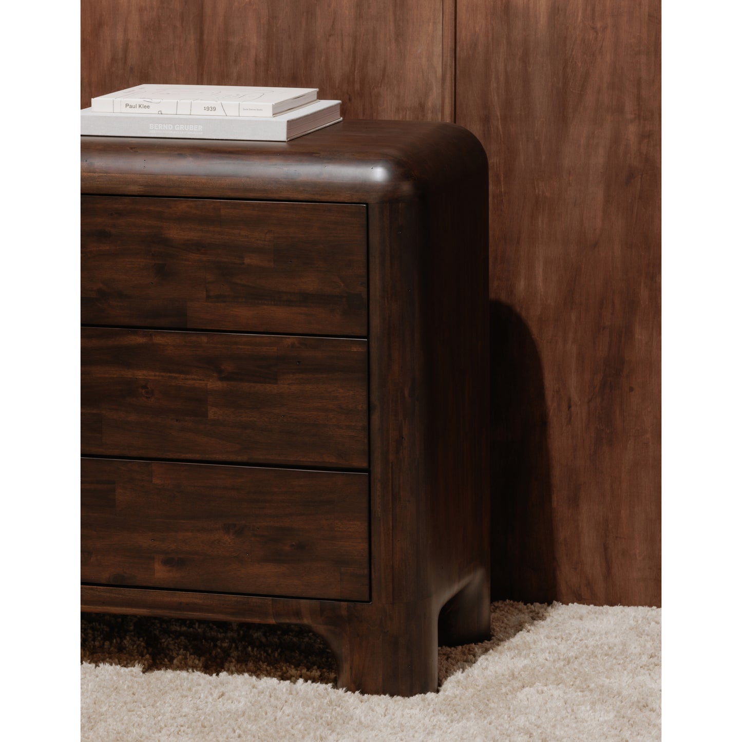 Rowan 6 Drawer Dresser Dark Brown by Moe's Home