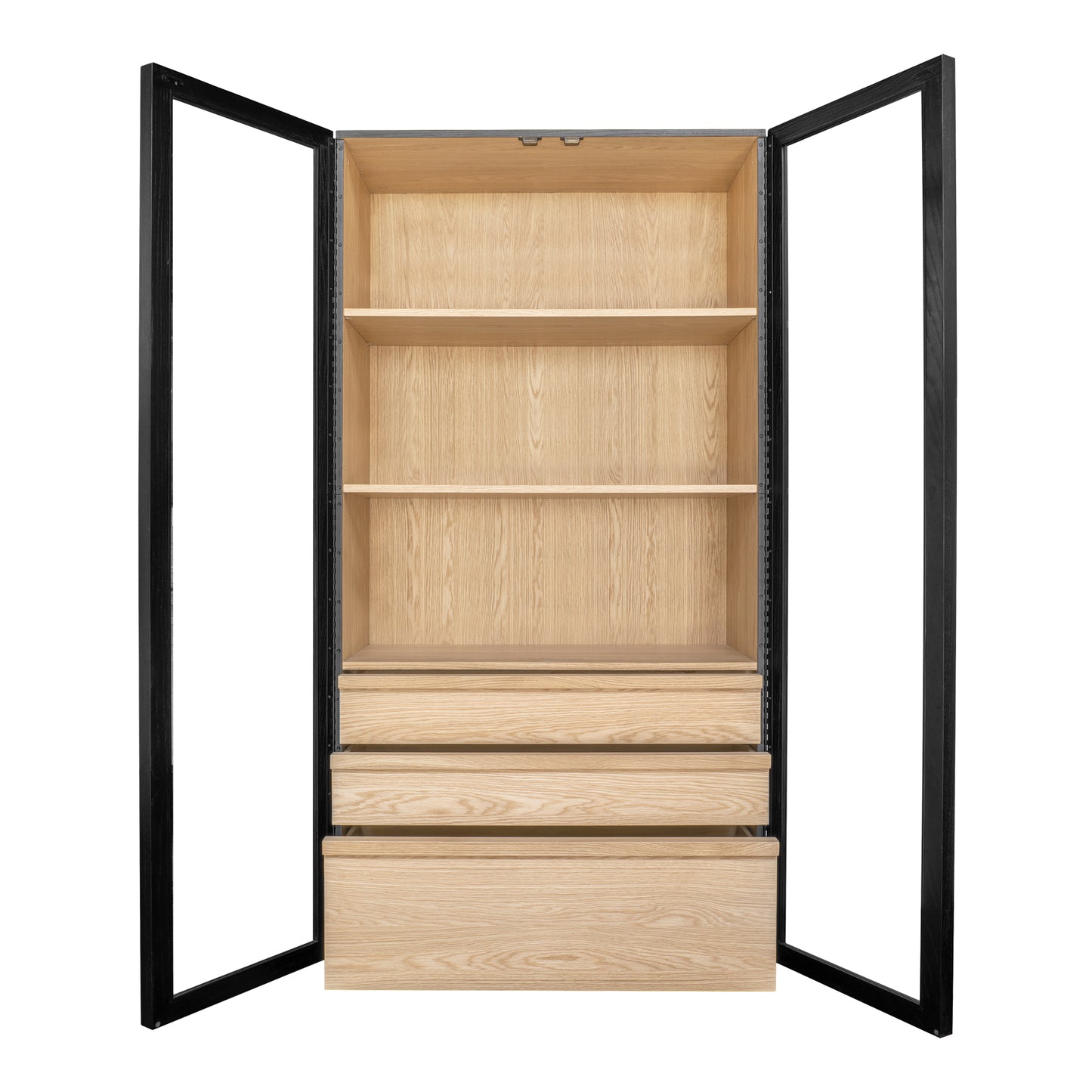 Charlotte Tall Cabinet Black by Moe's Home