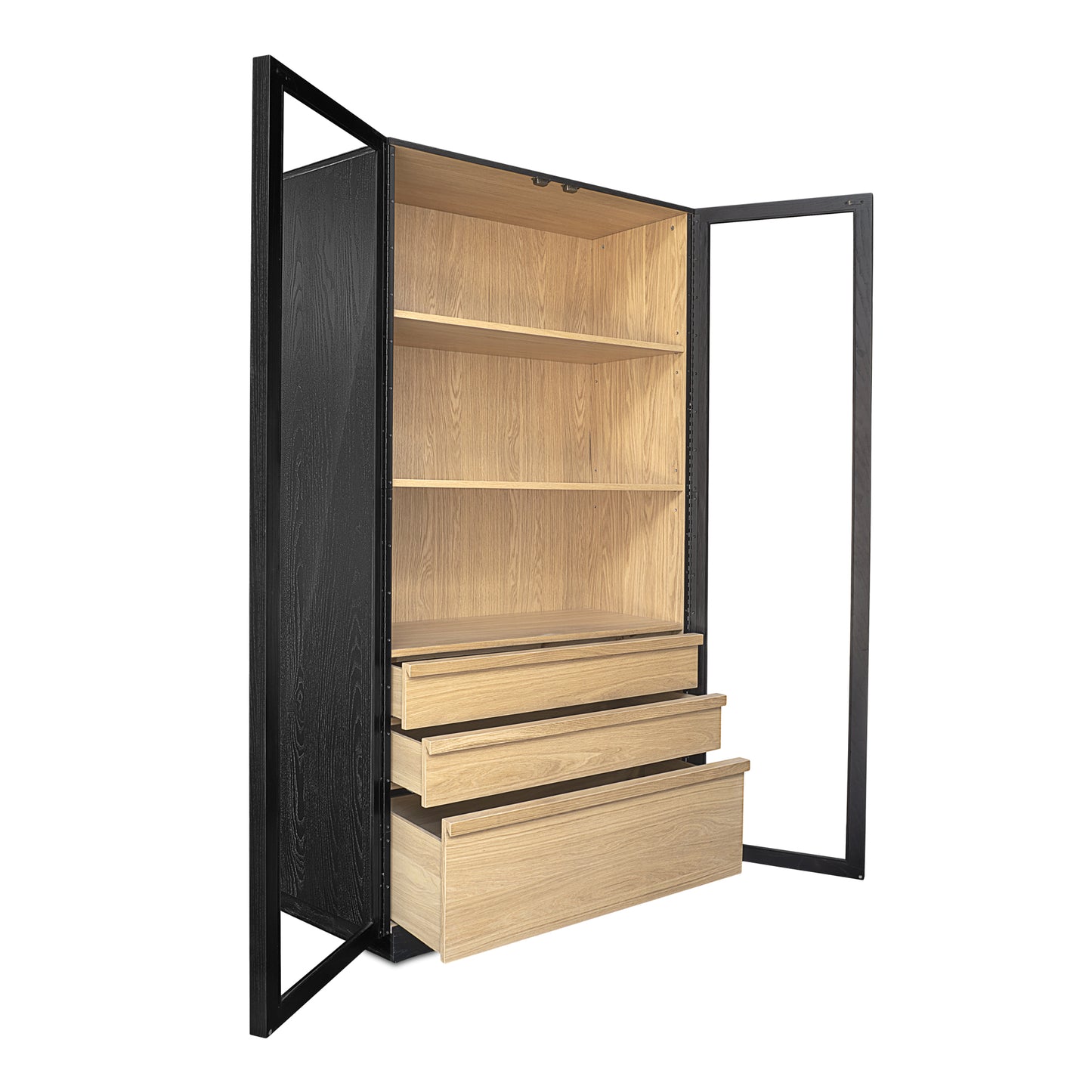 Charlotte Tall Cabinet Black by Moe's Home