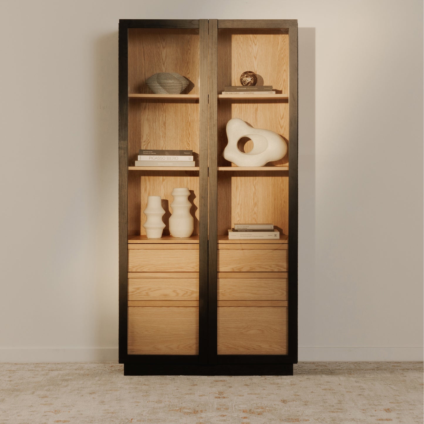 Charlotte Tall Cabinet Black by Moe's Home