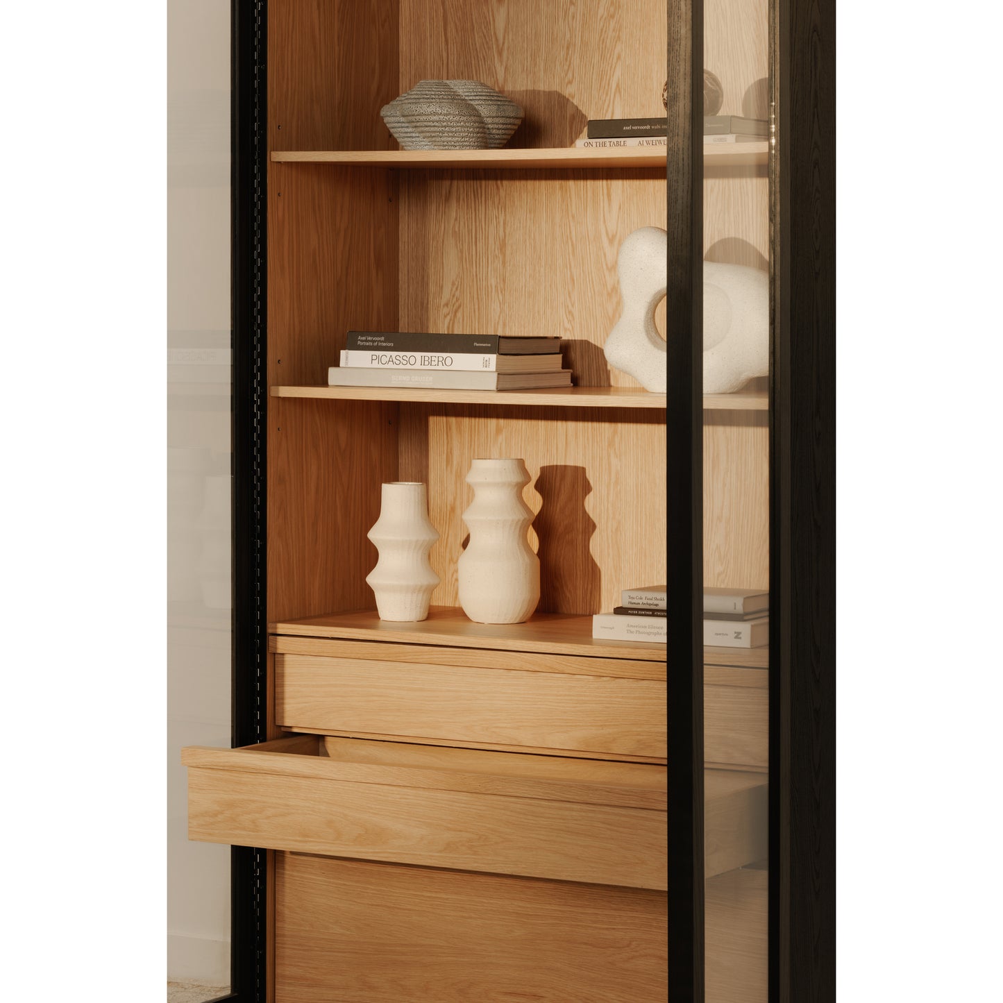 Charlotte Tall Cabinet Black by Moe's Home