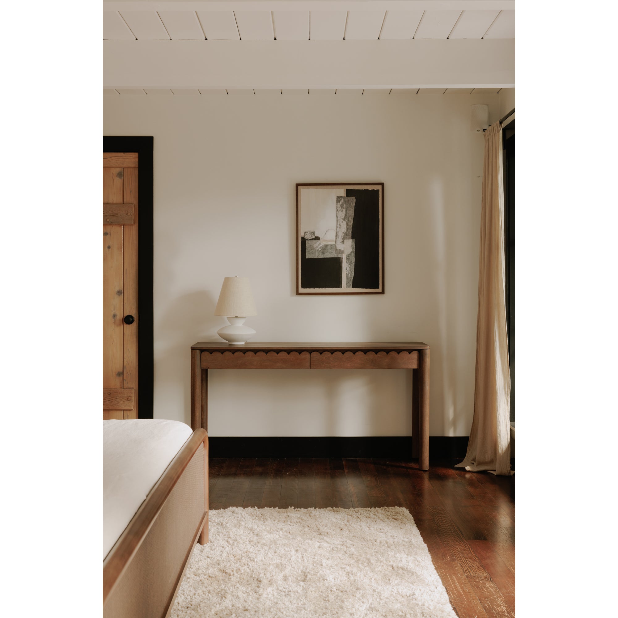 Dell Table Lamp Pearled White