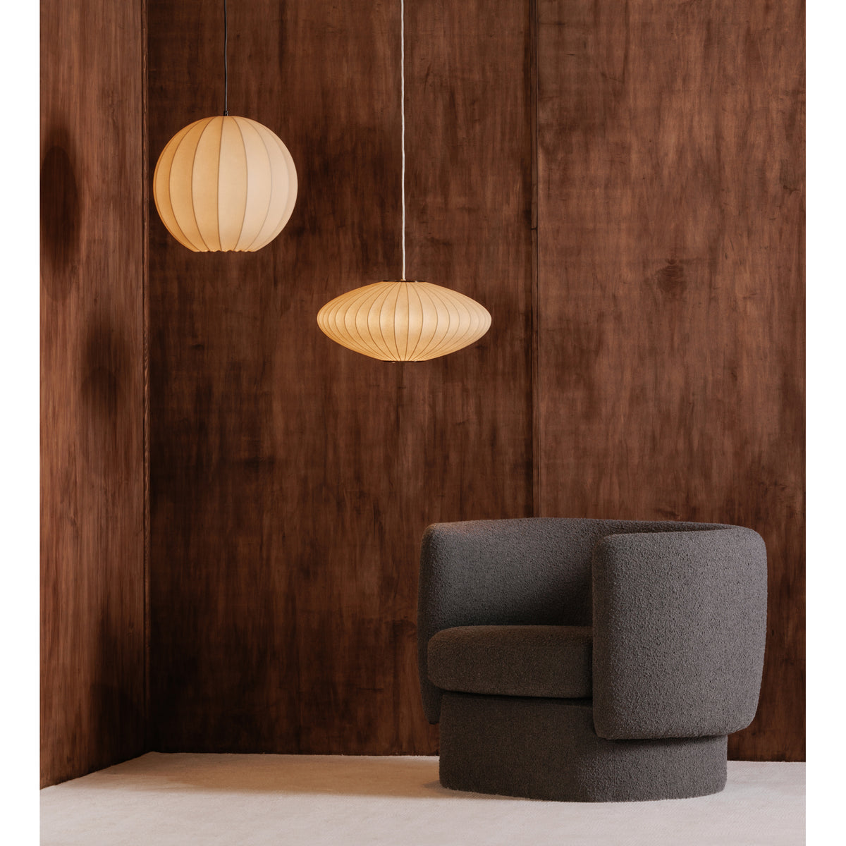 Lys Pendant Light White by Moe's Home