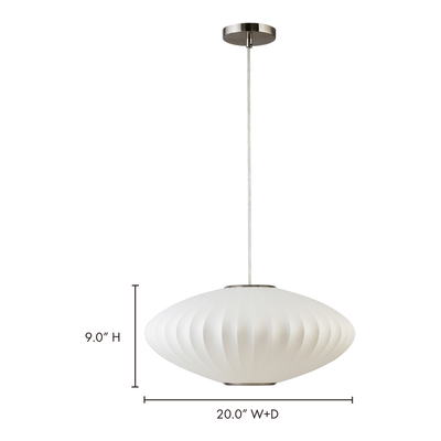 Lys Pendant Light White by Moe's Home