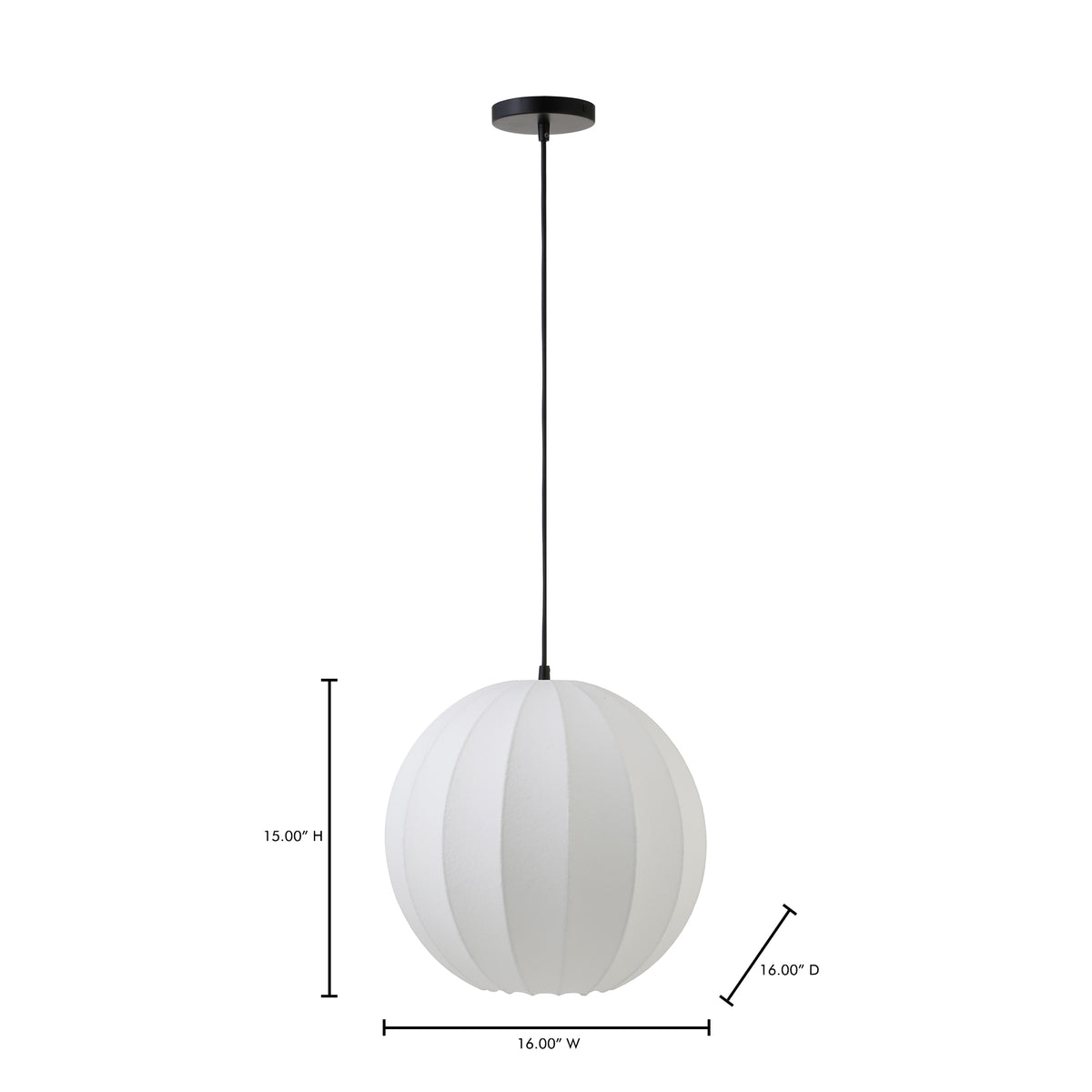 Illume Pendant Light White by Moe's Home