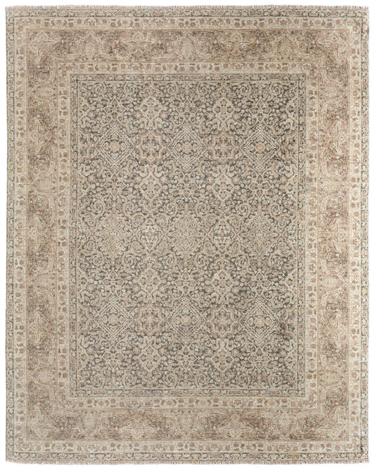 Zander 6796F Gray/Taupe Rug by Feizy