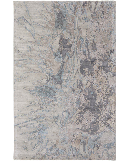 Zarah 8918F Blue/Charcoal Rug by Feizy