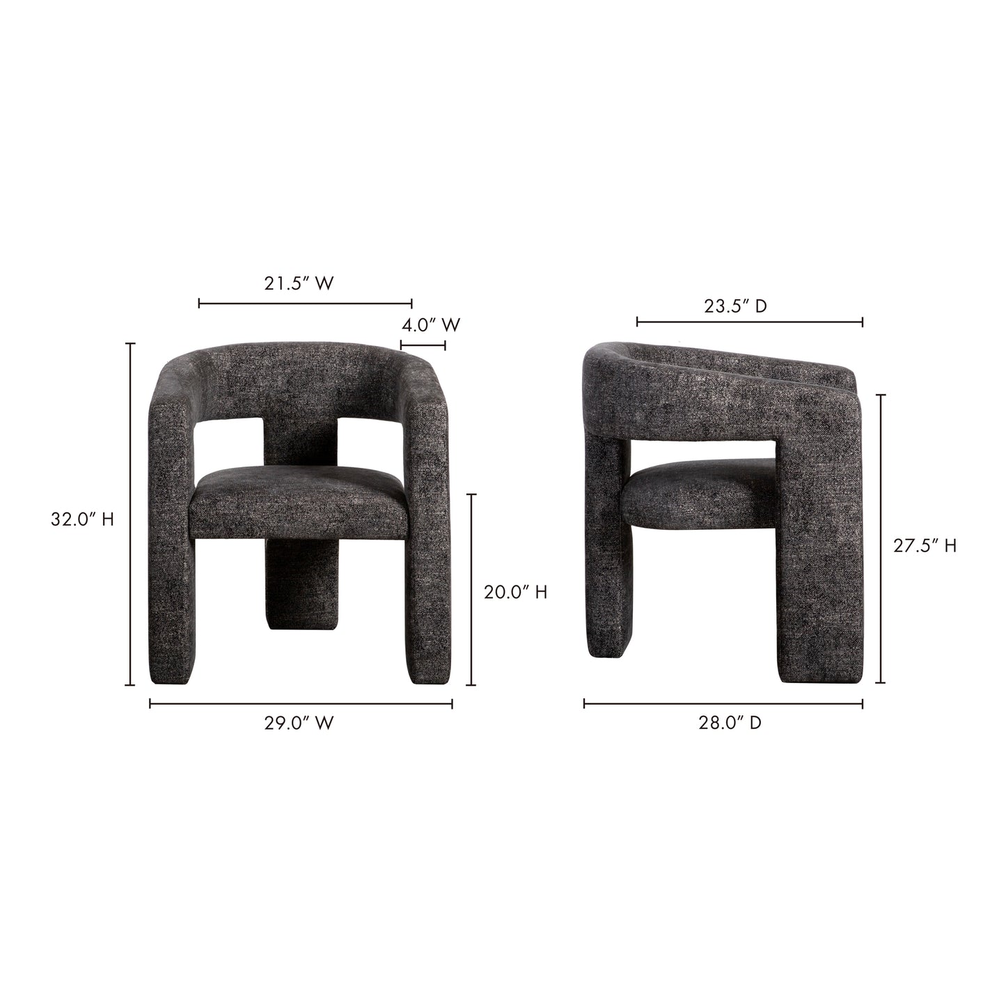 Elo Chair Black by Moe's Home