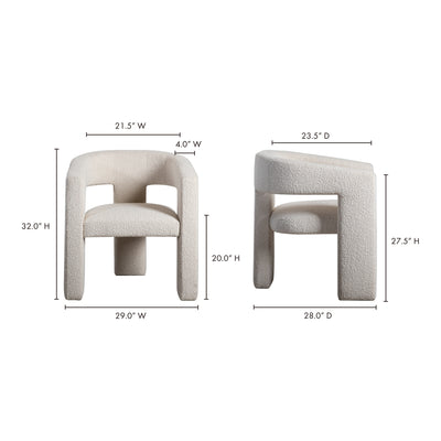 Elo Chair White by Moe's Home