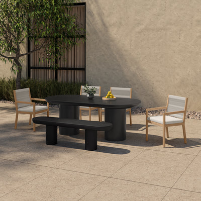Rocca Dining Table Black by Moe's Home