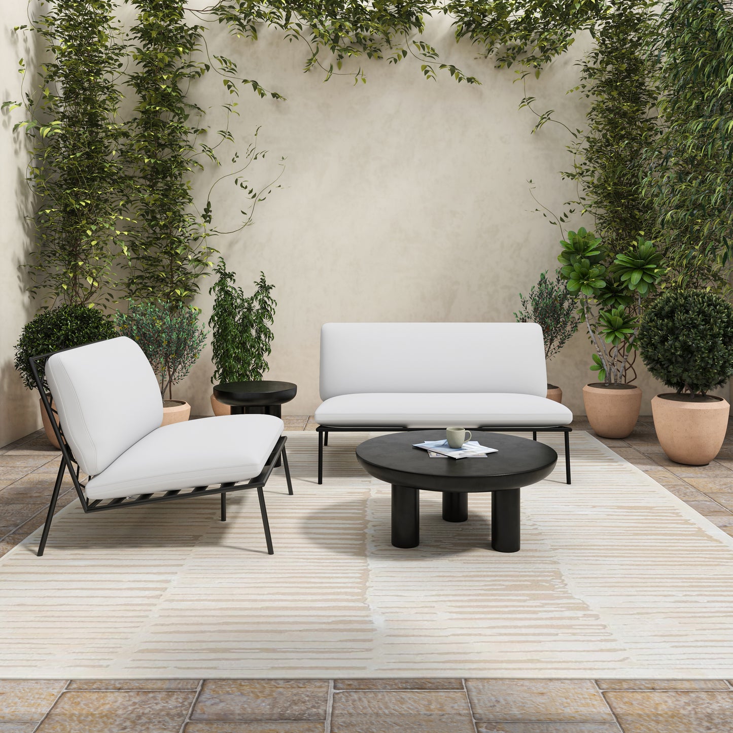 Rocca Coffee Table Black by Moe's Home