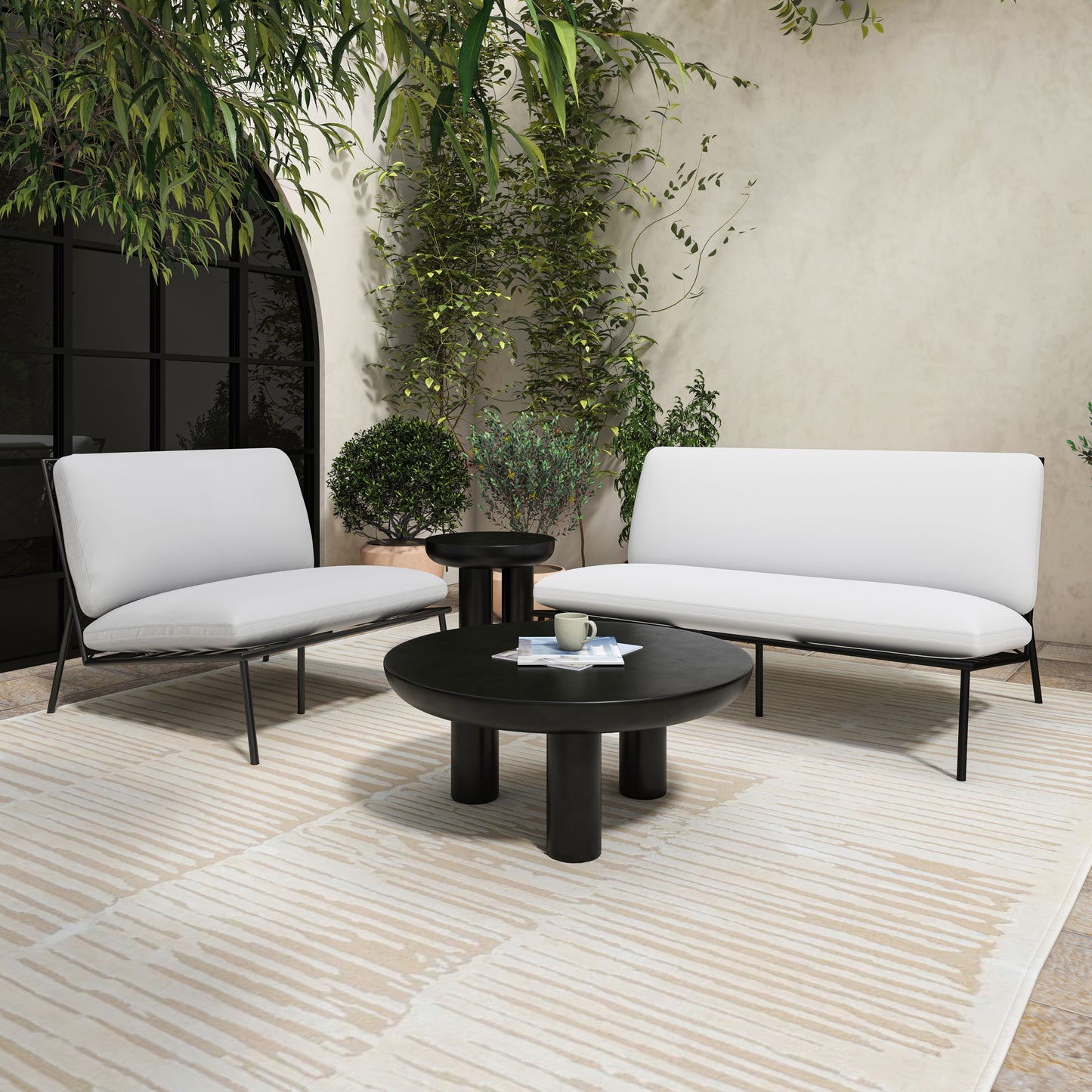 Rocca Coffee Table Black by Moe's Home