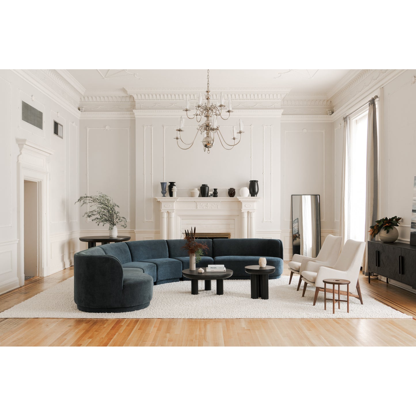 Rocca Coffee Table Black by Moe's Home