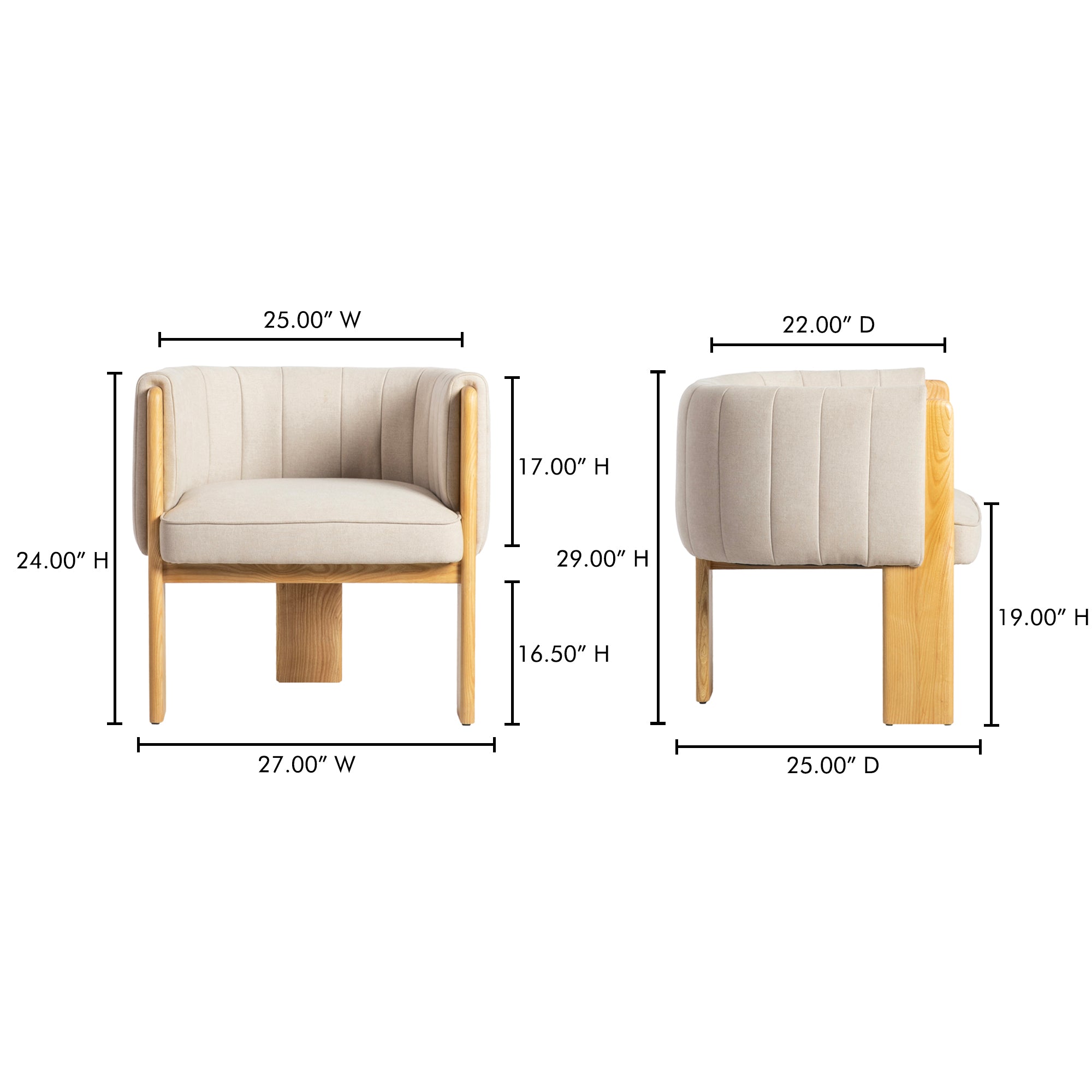 Sofi Accent Chair Studio Canvas