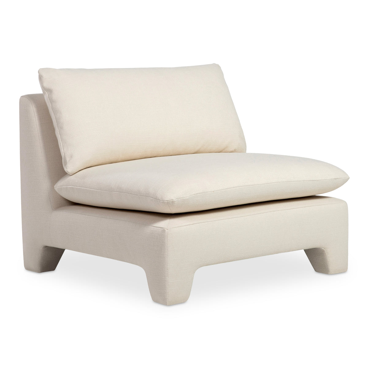 Estelle Lounge Chair Cream by Moe's Home