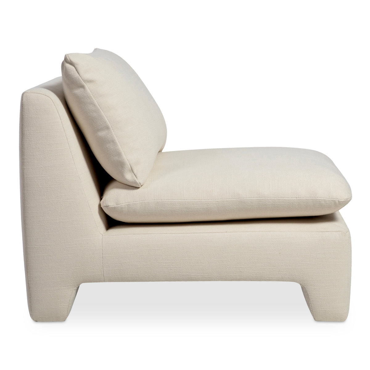 Estelle Lounge Chair Cream by Moe's Home