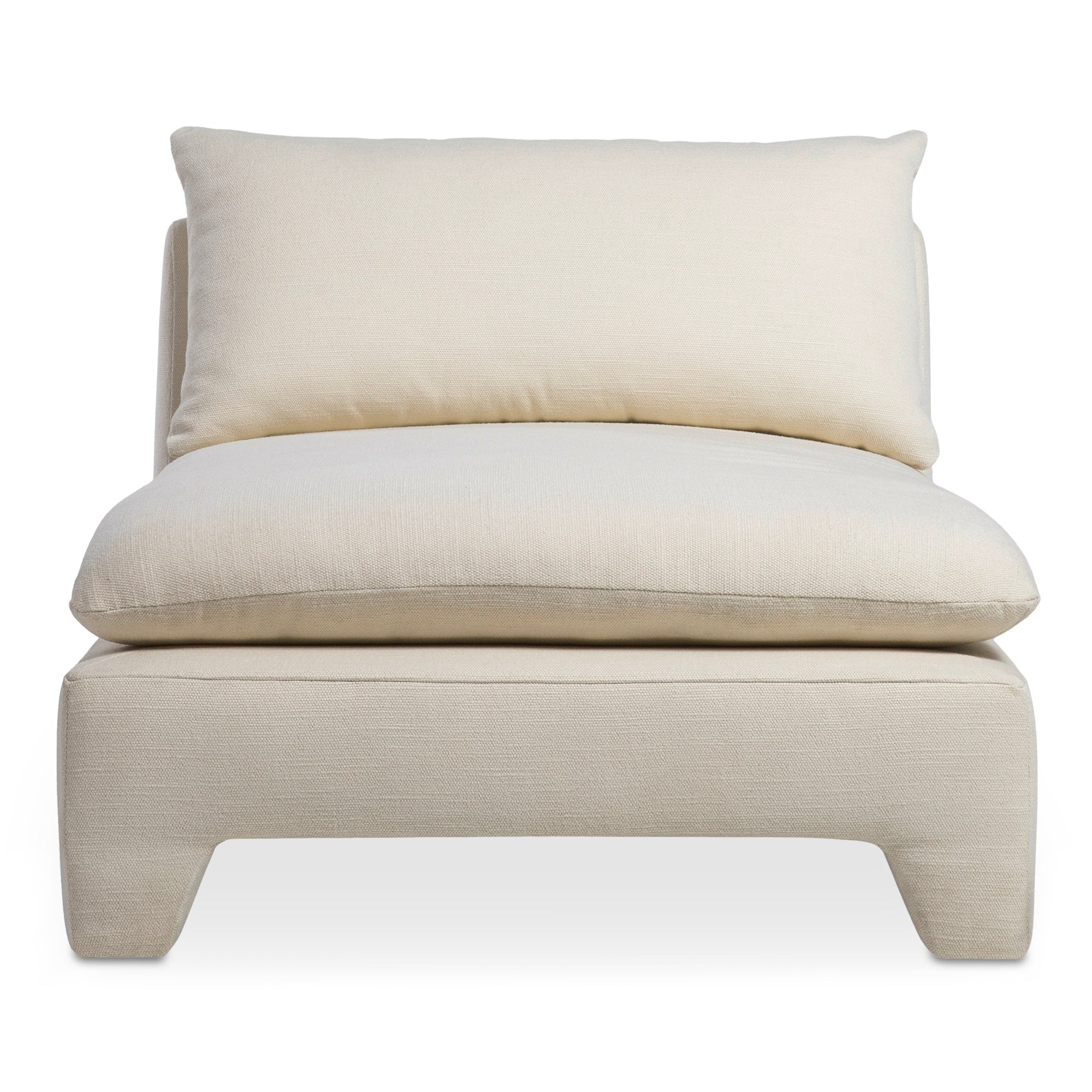 Estelle Chaise Cream | White