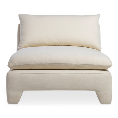 Estelle Chaise Cream | White