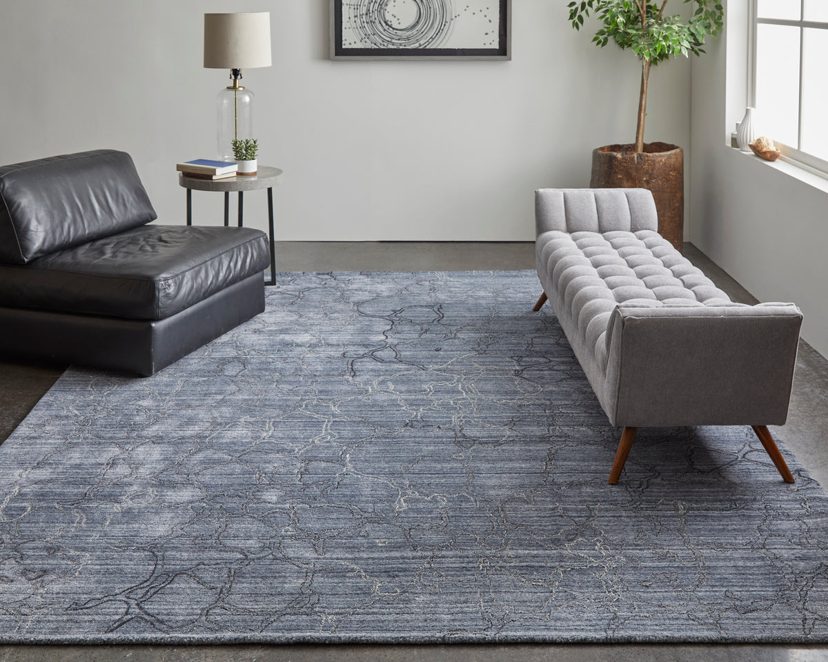 Whitton 8892F Navy Rug by Feizy