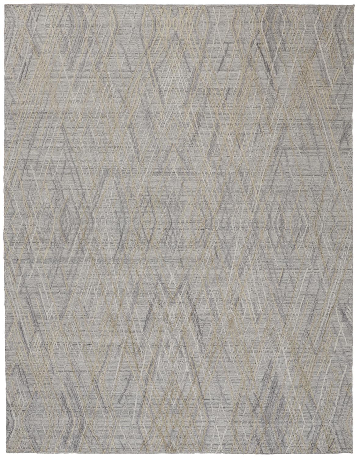 Elias 6589F Silver Rug by Feizy