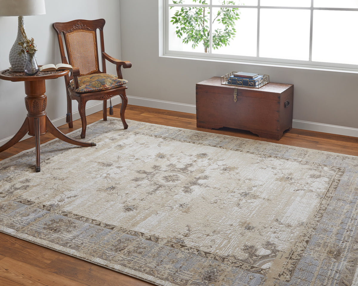 Celene 39KWF Beige/Gray Rug by Feizy