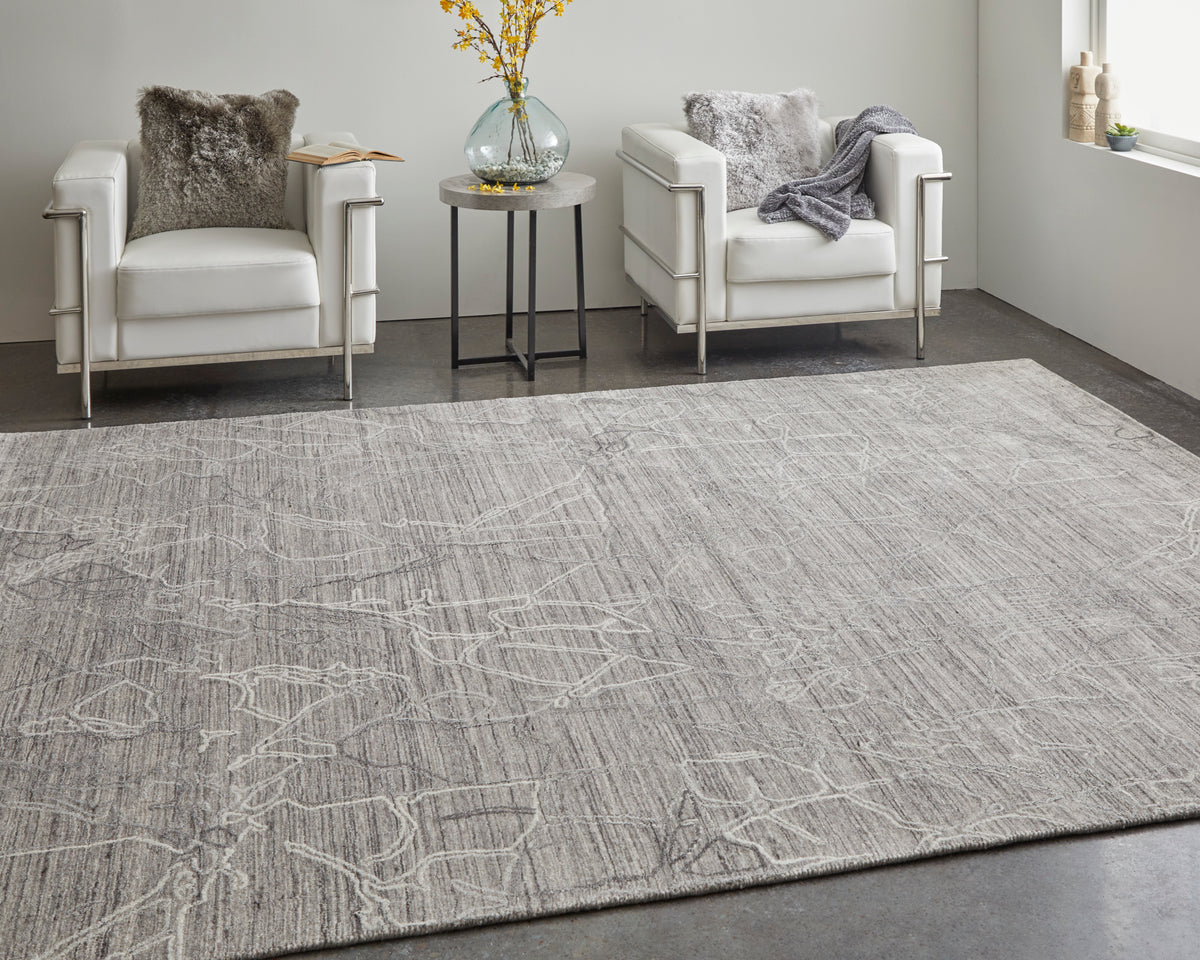 Whitton 8890F Gray/Ivory Rug by Feizy