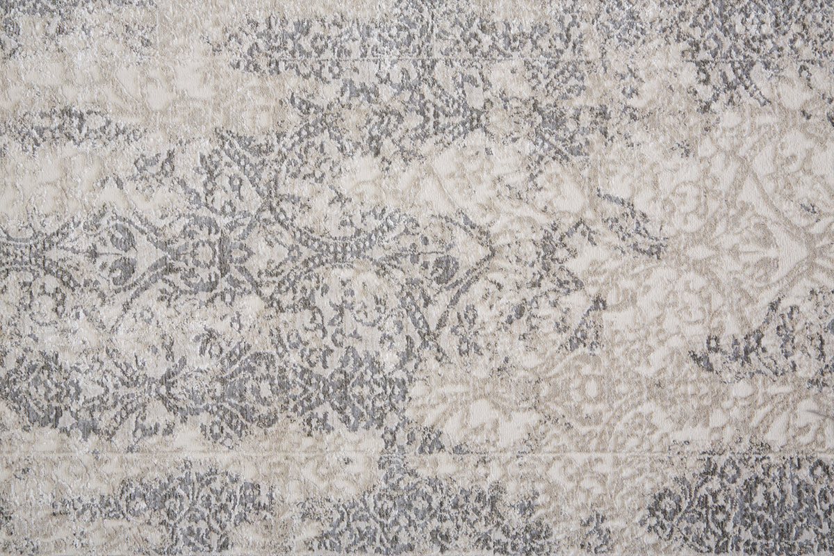 Prasad 3682F Light Gray Rug by Feizy