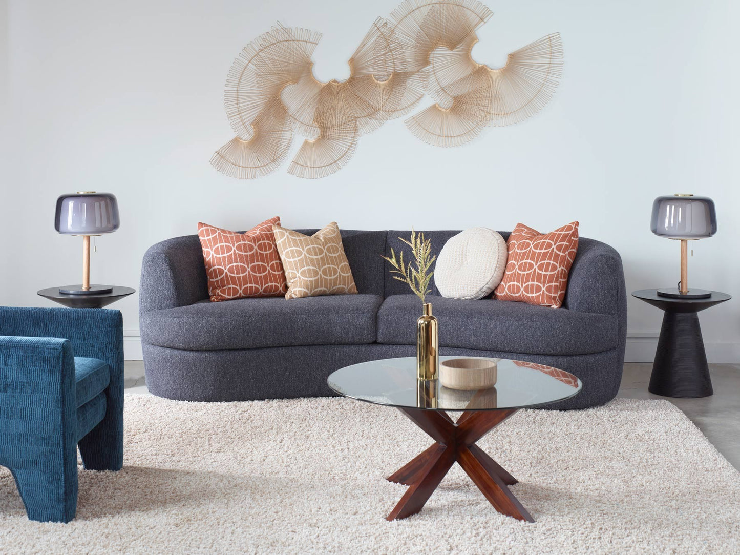 ANDERS sofa styled in a modern living room