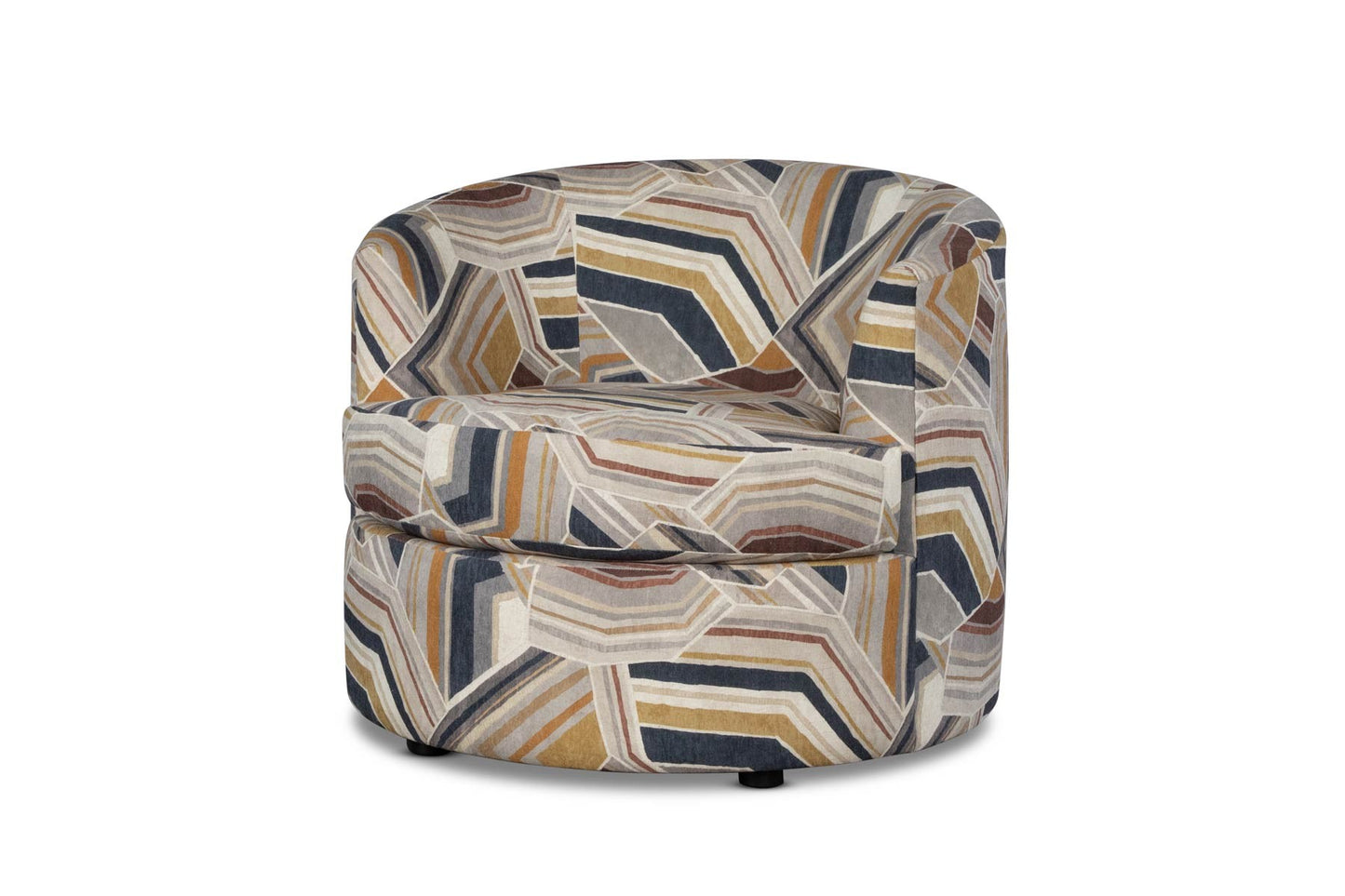 ANDERS accent chair in a geometric pattern fabric
