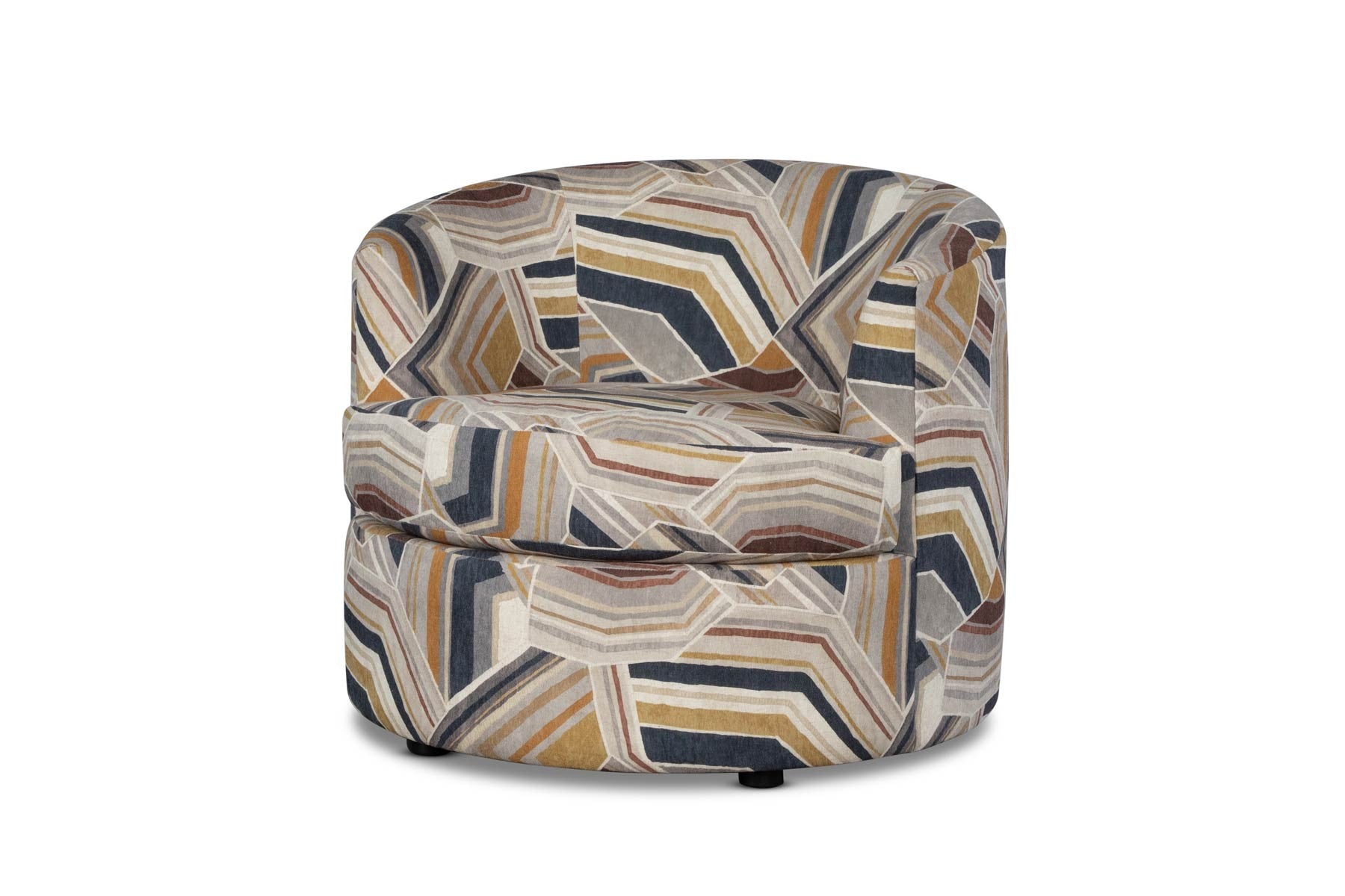 ANDERS accent chair in a geometric pattern fabric