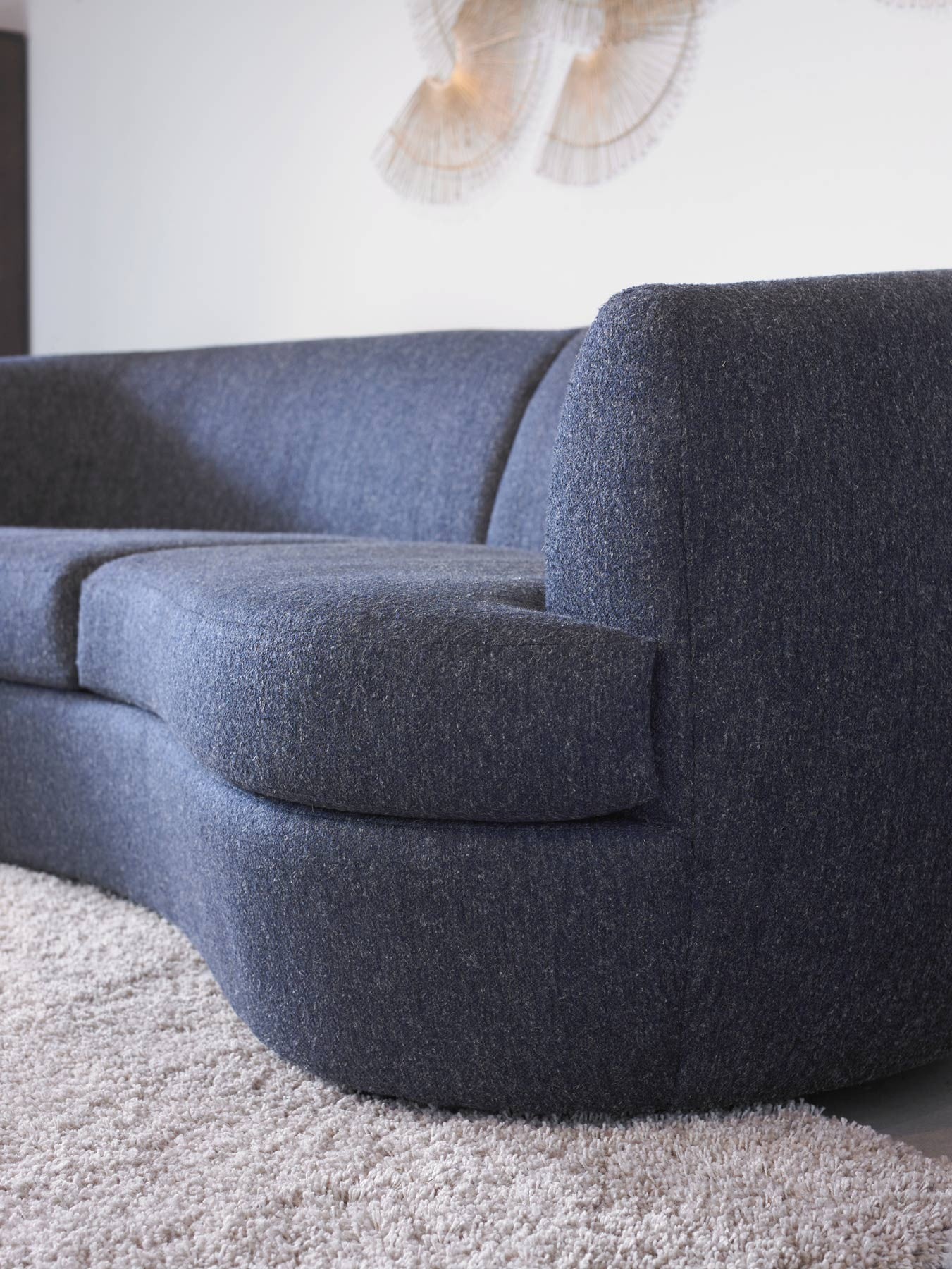 ANDERS sofa arm and cushion detail