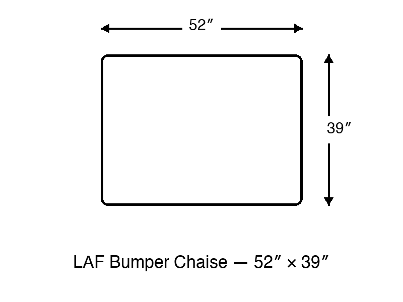 LAF Bumper Chaise diagram