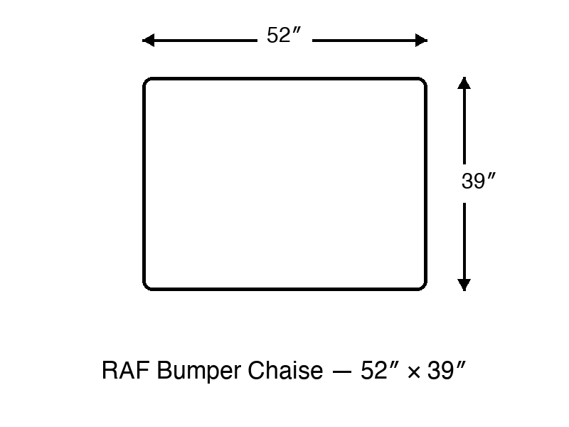 RAF Bumper Chaise diagram